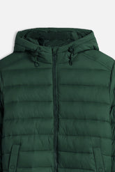 GIUBBOTTO TRAPUNTATO CON CAPPUCCIO VERDONE